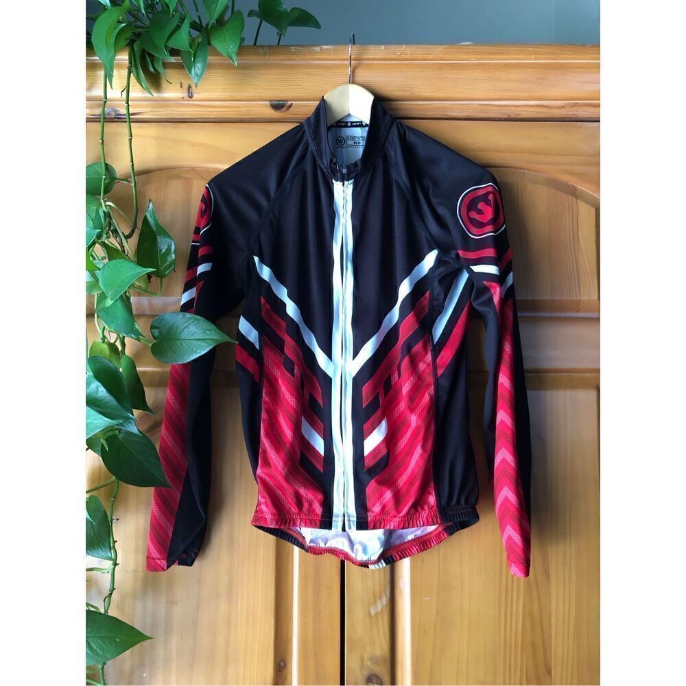 Canari Cycling Long Sleeves Jersey Full Zipper Size M